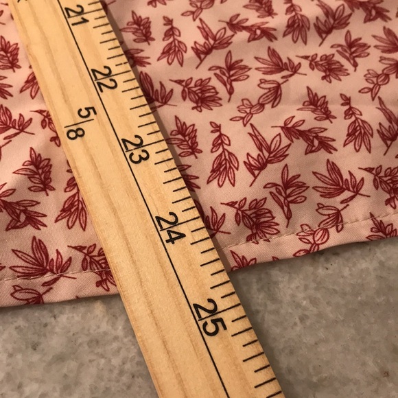 Bohemian Floral Embroidered Blouse Womens Medium Red Ivory Peasant Silky Top - Picture 8 of 9